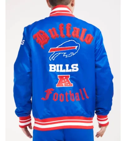 Buffalo Bills Old English Classic Rib Satin Jacket