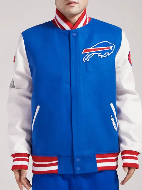 Buffalo Bills Old English Classic Rib Varsity Jacket