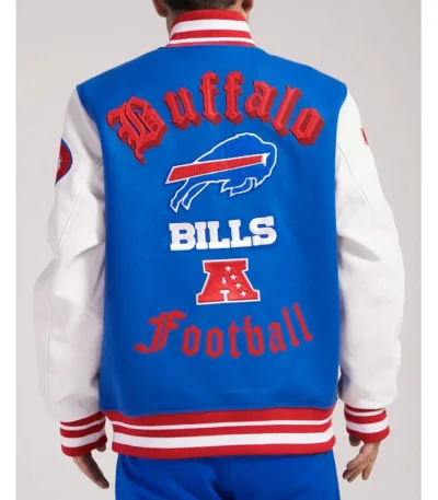 Buffalo Bills Old English Classic Rib Varsity Jacket