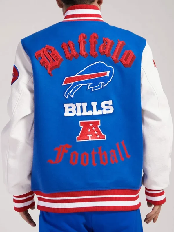 Buffalo Bills Old English Classic Rib Varsity Jacket