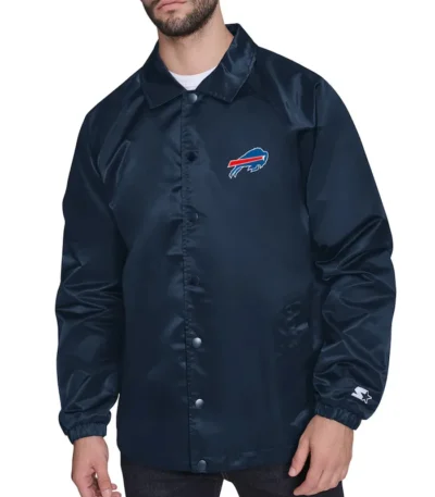 Buffalo Bills Retro Logo Coaches Jacket