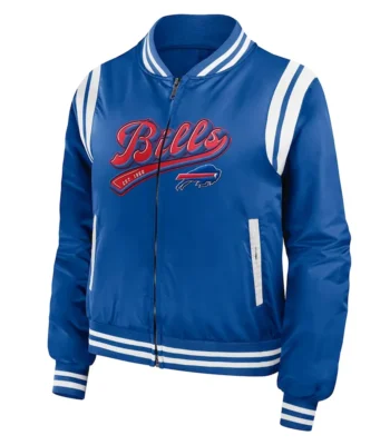 Buffalo Bills Royal Bomber Full-Zip Jacket