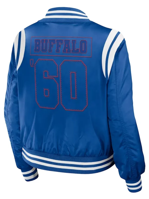 Buffalo Bills Royal Bomber Full-Zip Jacket