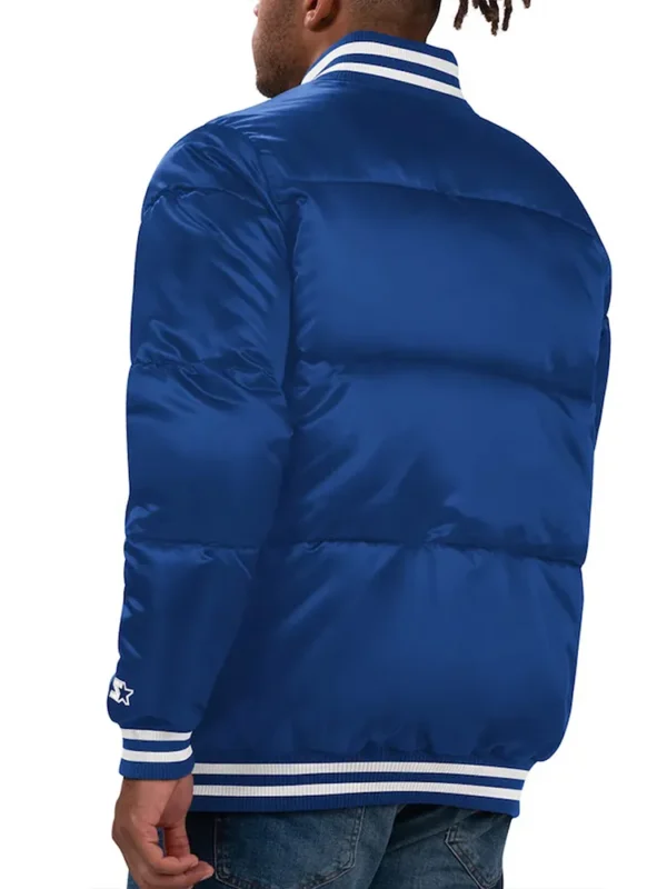 Buffalo Bills Royal Bubble Puffer Jacket