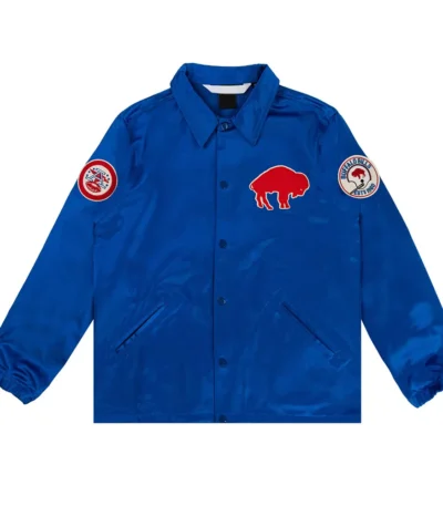 Buffalo Bills Royal Satin Windbreaker