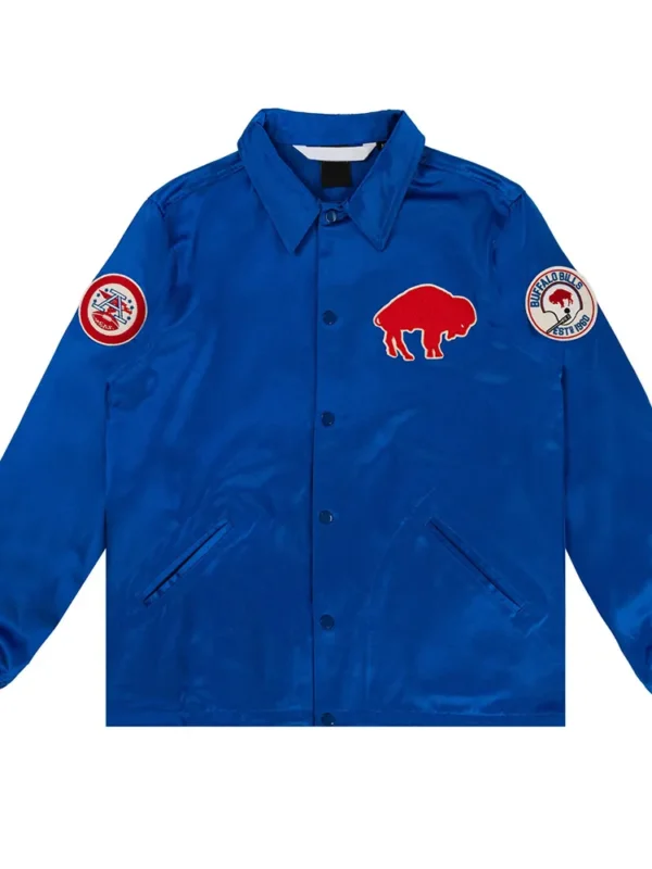 Buffalo Bills Royal Satin Windbreaker