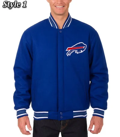 Buffalo Bills Royal Varsity Wool Jacket