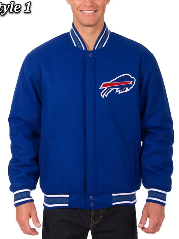 Buffalo Bills Royal Varsity Wool Jacket