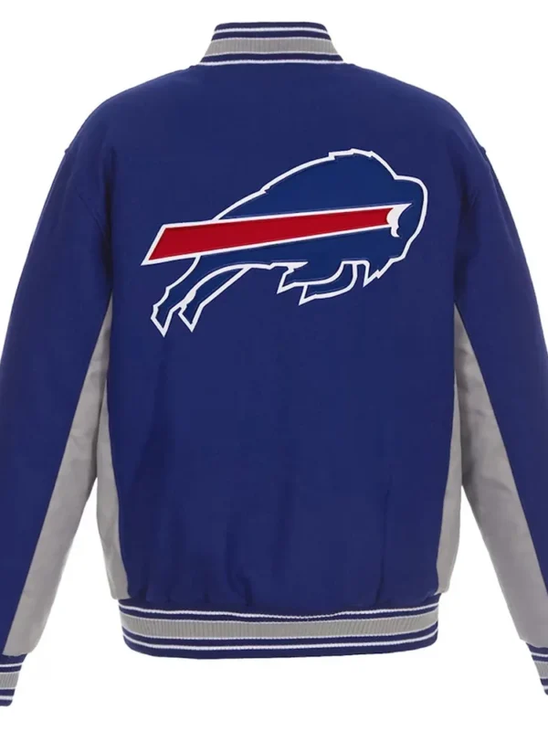 Buffalo Bills Royal and Gray Varsity Wool Jacket