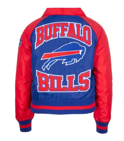Buffalo Bills Royal and Red Throwback Jacket
