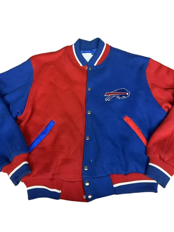 Buffalo Bills Royal and Red Varsity Wool Jacket