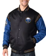 Buffalo Sabres 2024 Global Series Varsity Satin Jacket
