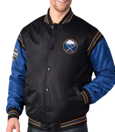 Buffalo Sabres 2024 Global Series Varsity Satin Jacket