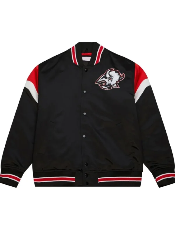 Buffalo Sabres Black Heavyweight Satin Jacket