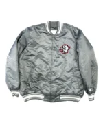 Buffalo Sabres Gray Bomber Satin Jacket