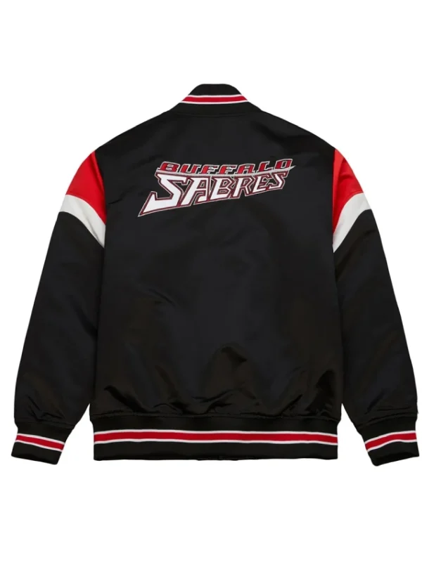Buffalo Sabres Black Heavyweight Satin Jacket