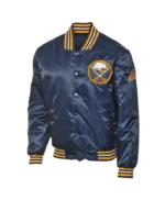 Buffalo Sabres Navy Blue/Gold Satin Jacket