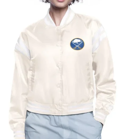 Buffalo Sabres Printed Logo Varsity Satin Jacket