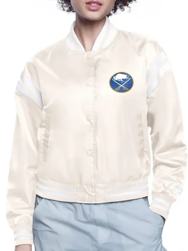 Buffalo Sabres Printed Logo Varsity Satin Jacket