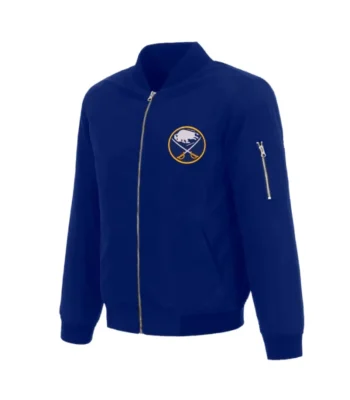 Buffalo Sabres Royal Bomber Full-Zip Jacket