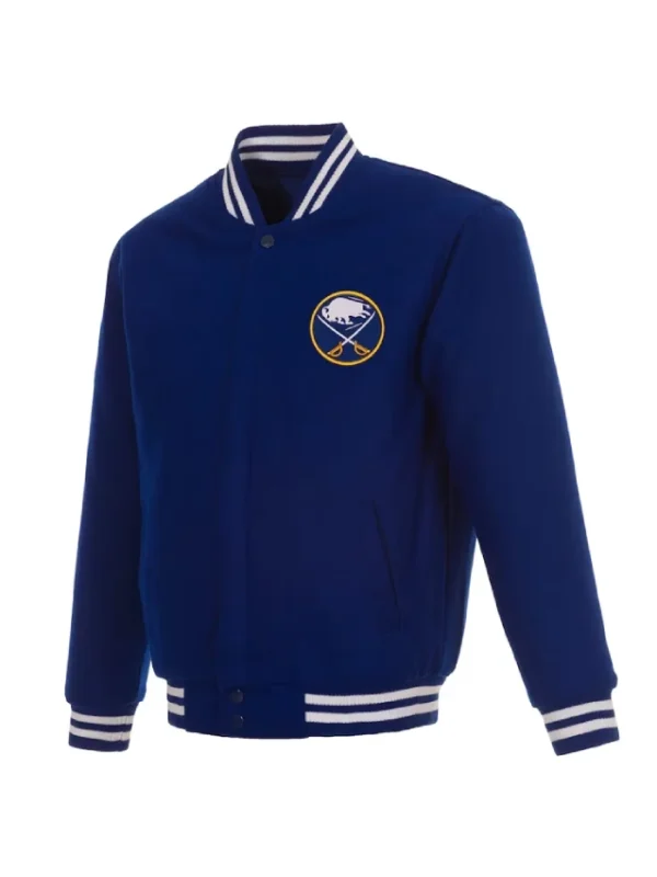 Buffalo Sabres Royal Varsity Wool Jacket