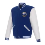 Buffalo Sabres Royal/White Varsity Jacket