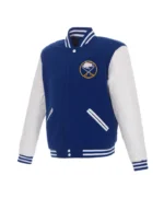Buffalo Sabres Royal/White Varsity Jacket