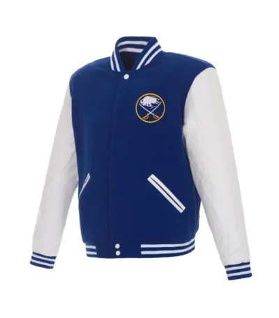 Buffalo Sabres Royal/White Varsity Jacket