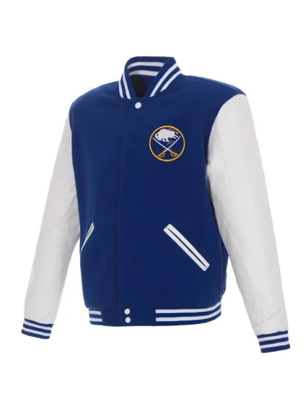 Buffalo Sabres Royal/White Varsity Jacket