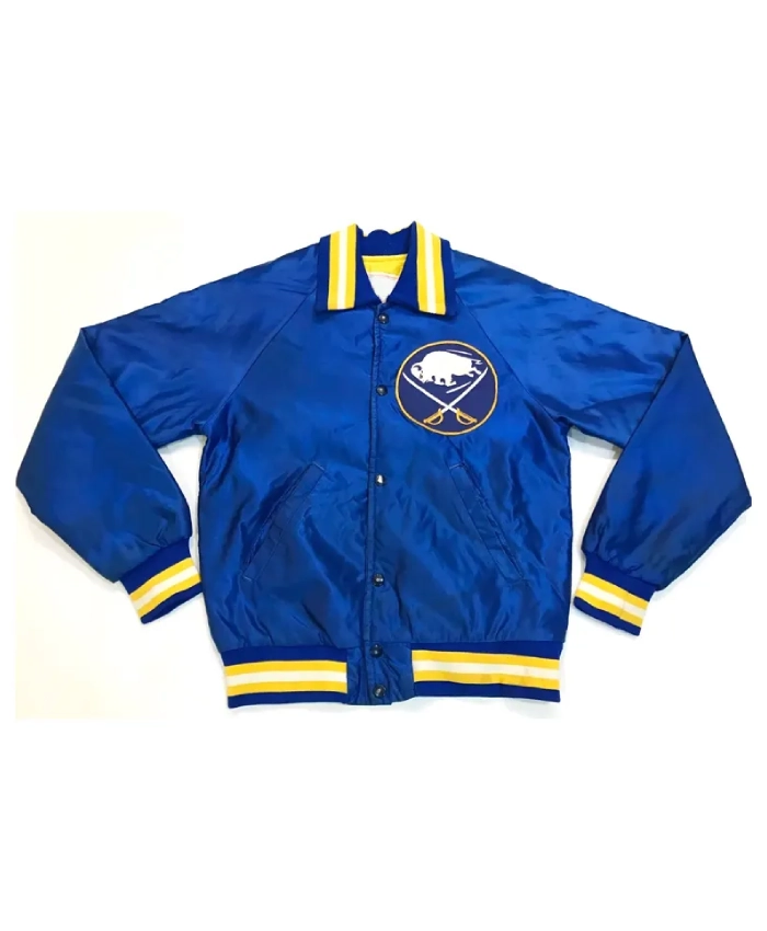 Buffalo Sabres Vintage Blue Bomber Satin Jacket Buffalo Sabres Vintage Blue Bomber Satin Jacket