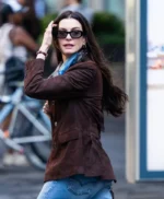 Anne Hathaway The Devil Wears Prada 2 Suede Blazer