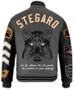 Stegaro Panther Perfect Killer Varsity Bomber Jacket