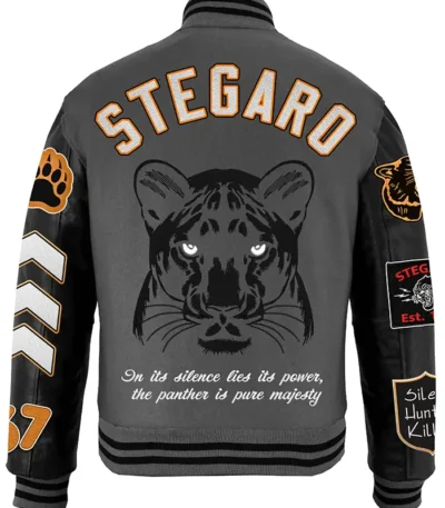 Stegaro Panther Perfect Killer Varsity Bomber Jacket