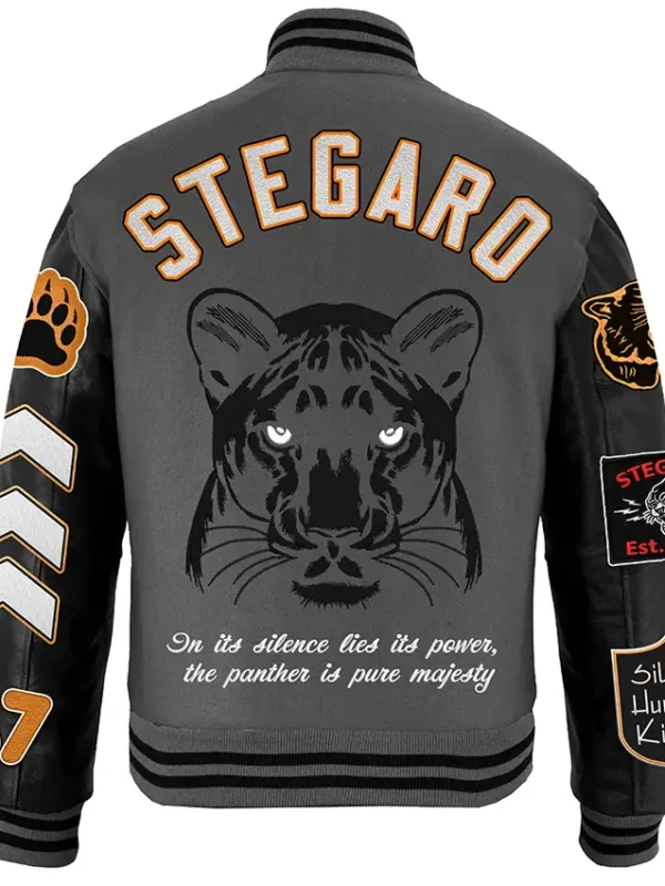 Stegaro Panther Perfect Killer Varsity Bomber Jacket