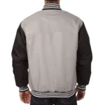 Calgary Flames Poly-Twill Gray and Black Jacket
