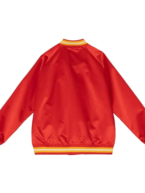 Calgary Flames Red Lightweight Satin Jacket