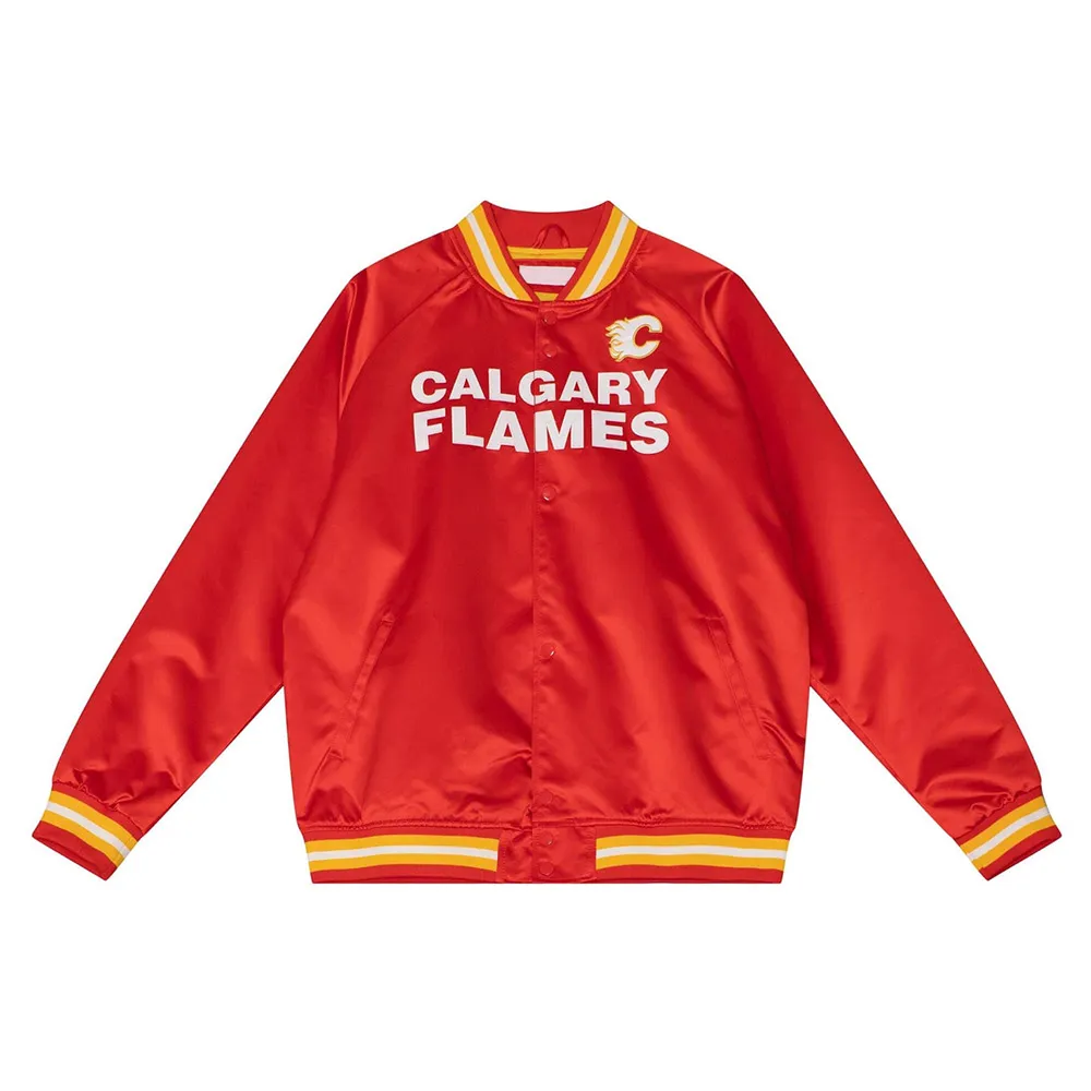 Calgary Flames Red Lightweight Satin Jacket Calgary Flames Red Lightweight Satin Jacket