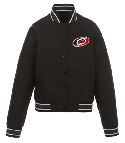 Carolina Hurricanes Black Poly-Twill Jacket