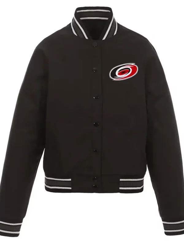Carolina Hurricanes Black Poly-Twill Jacket