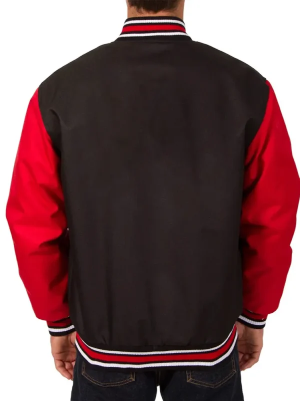 Carolina Hurricanes Black and Red Poly-Twill Jacket