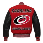 Carolina Hurricanes Varsity Red and Black Jacket