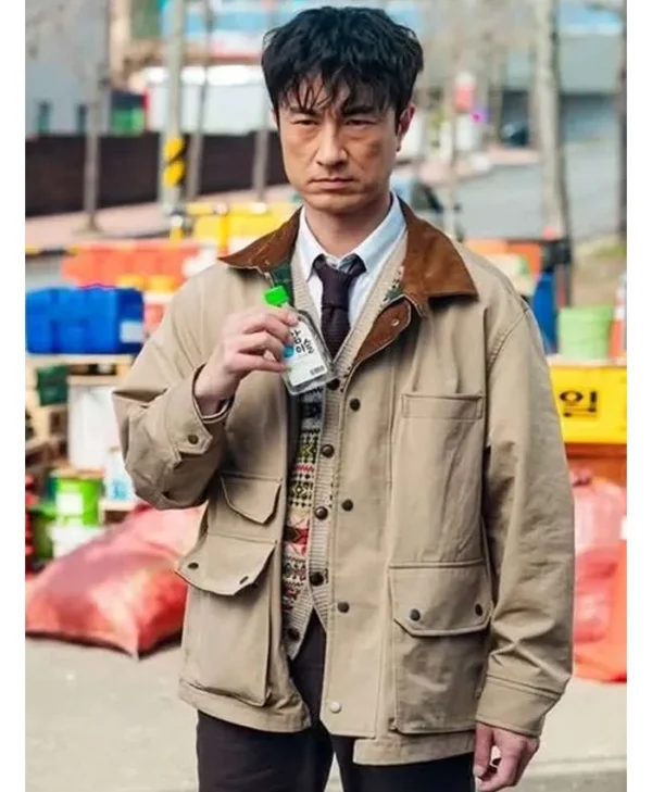 Cashero Byeon Ho-in Beige Cotton Jacket
