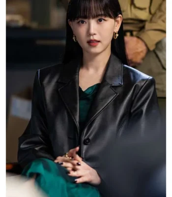 Cashero Jo An-na Leather Blazer