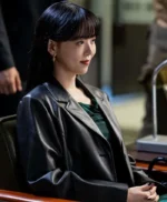 Cashero Jo An-na Leather Blazer