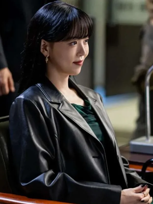 Cashero Jo An-na Leather Blazer