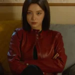 Cashero Jo An-na Red Leather Jacket