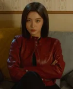 Cashero Jo An-na Red Leather Jacket