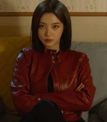 Cashero Jo An-na Red Leather Jacket