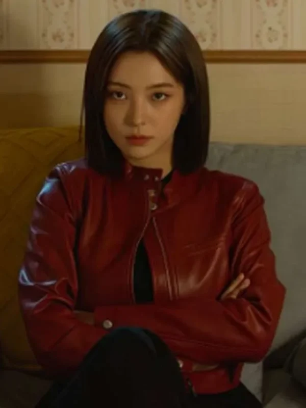 Cashero Jo An-na Red Leather Jacket