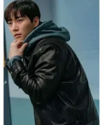 Cashero Kang Sang-woong Black Leather Jacket